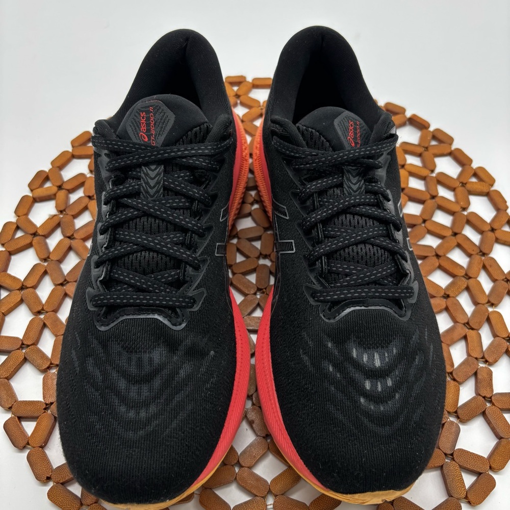 ASICS Women's GT-2000 11 Black and Coral Athletic Shoes